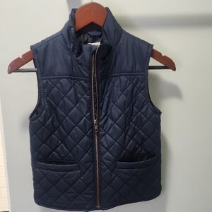 Crewcuts Boys Size S Quilted Vest Navy